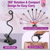 SAVILAND Gooseneck U V Lamp for Gel Nails: 360° Adjustable