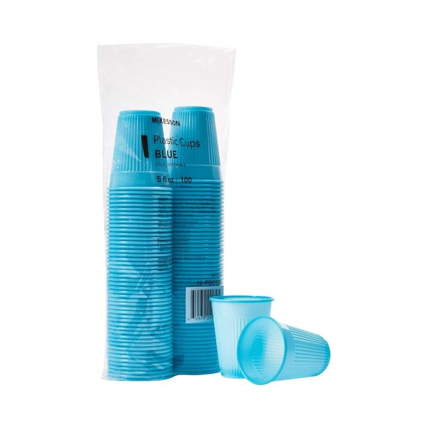 Does not apply Disposable Plastic Cups, Drinking Cups, Polypropylene, Blue,