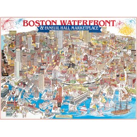 White Mountain Puzzles Boston Waterfront - 1000 Piece Jigsaw Puzzle