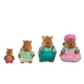 Li’l Woodzeez – Bushytail Squirrel Family – 5pc Toy Set with Miniature Animal Figurines and Storybook – Animal Toys and Accessories for Kids Age 3+