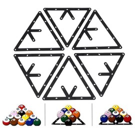 Chazcool 6 Pcs Billiards Magic Ball Rack, Triangle Magic Rack, Magic Rack 8 9 10 Ball Billiards Triangle