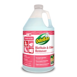 OdoBan Professional Cleaning and Odor Control Solutions, Ready-to-Use Biostain and Odor Remover, Made in the USA, 1 Gallon