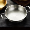 Stainless Steel Stockpot, 1350ml Induction Stock Pot Flat Bottom Skillet