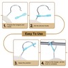 QUARKZMAN Pack of 40 Clothes Hangers, Windproof Plastic Strips Hooks,