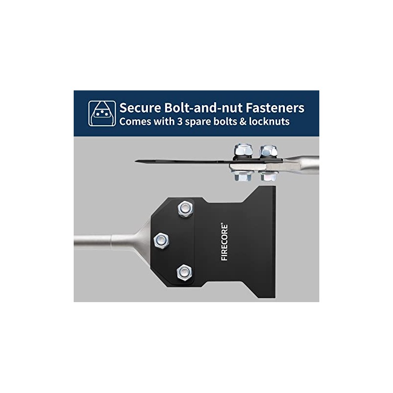 SDS Plus Floor Scraper with Spare Bolts and Nuts, Firecore