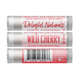 Delight Naturals Fruity Kisses Sugar Lip Scrub Set - Wild Cherry, Huckleberry, Sweet Orange