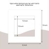 Unbranded 12x12 White Pre-Cut Picture Mats for 8x8 Photos Prints
