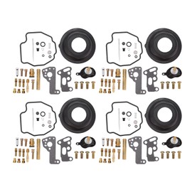 Akozon Carburettor Repair Kit, Carburettor Conversion Kit Repair Kit Overhaul Carburettor Fix Kit Carburettor with Seal for Vmax V-MAX 1200 1985-2007