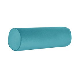 Tinbolunce - Fundas de almohada para el cuello con cierre – Fundas de almohada cilíndricas redondas para recámara, sala de estar, sofá, funda de almohada de cuello de color sólido 24 x 6 pulgadas (azul lago)