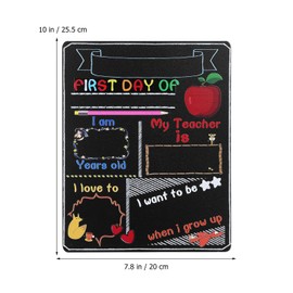 NUOBESTY First Day of School Chalkboard: 2 Pcs First Day of School Boards Back to School Sign Back to School Chalkboard for Student Back to School Supplies