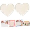 5 PCS Heart-Shaped Wooden Crochet Basket Bottoms, DIY Craft Basket