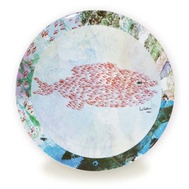 Expressionsha 26936 Melamine Dinnerware Plate, Swimmy Leo Leoni