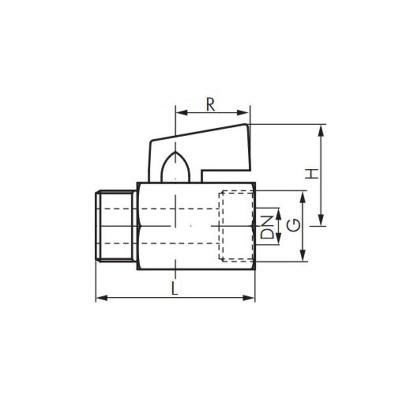 Fittingstore - Mini Ball Valves with Toggle Handle Single Sided