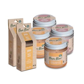 Set Para La Piel Bam Boo! Lifestyle 6 Pzas Crema Hidratante Sandía, Exfoliante Karité Naranja, Jabón Miel y Avena