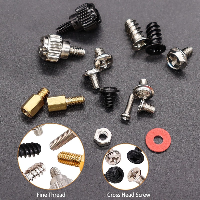 mxuteuk 502 Pcs Computer Screw Kit Motherboard Laptop Case Fan