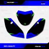 Factory EFX Blue & Green Shift Racing Graphics Kit fits