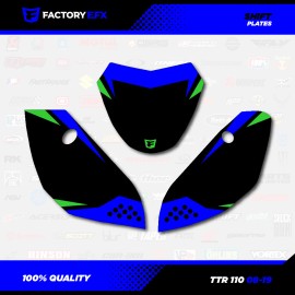 Factory EFX Blue & Green Shift Racing Graphics Kit fits 08-25 YAMAHA TTR110 TTR 110 decal