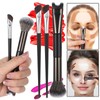 Kifmurase 3Pcs Nose Contour Brushes Kit, 2-In-1 U-Shaped Brush &
