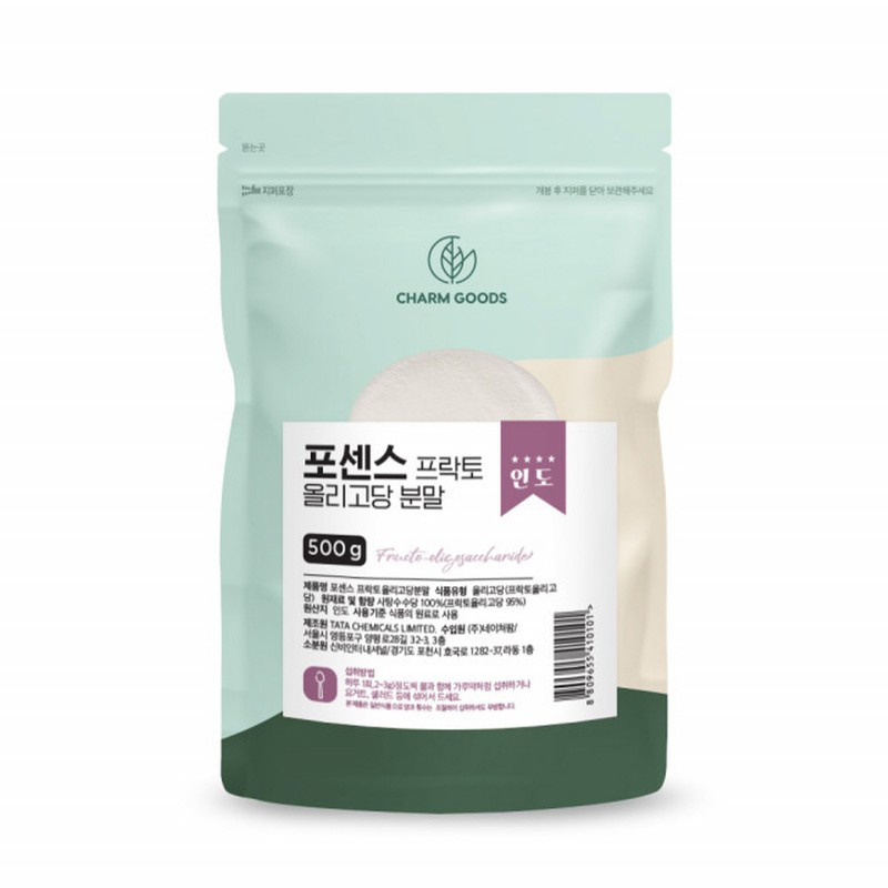 포센스 프락토올리고당 분말 인도산 500g 프리바이오틱스, 500g, 1개 Posens Fructooligosaccharide