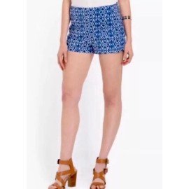 Walter Baker Womens Casual Dress Shorts by Walter Baker Prints Paisley Blue White Large