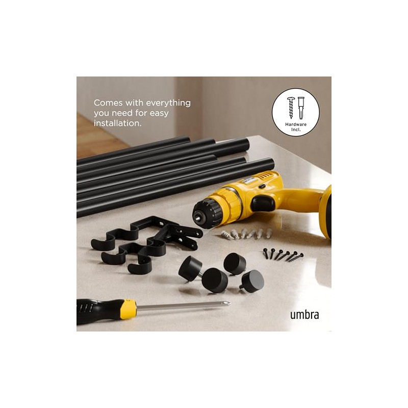 Umbra Cappa Cortinero Doble Ajustable