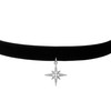 Velvy c233 Original Star Cross Black Simple Choker Women's Necklace,