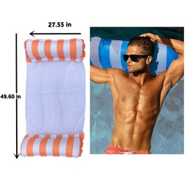 2 Pack Premium Inflatable Pool Float Hammock - Versatile Float for Pool, Beach, Lake - Durable and Comfortable Water Lounger