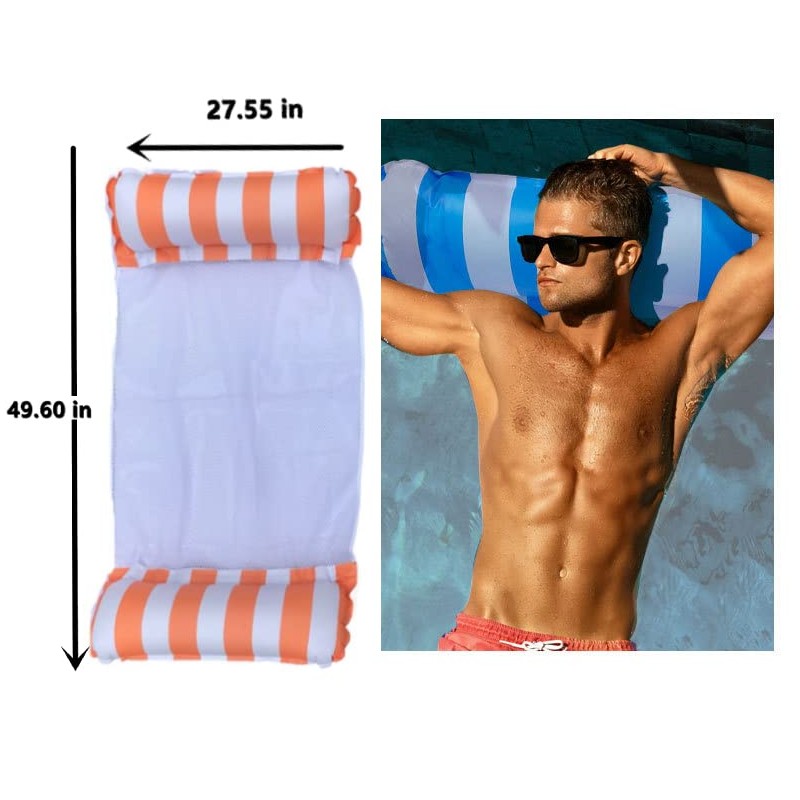 2 Pack Premium Inflatable Pool Float Hammock - Versatile Float