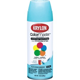 12 Oz Blue Ocean Breeze Indoor and Outdoor Spray Paint Gloss [Set of 6]