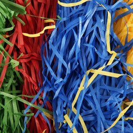 100g Multicolor Shredded Tissue Paper for Gift Boxes & Hamper Filing, Shredded Paper for Gift Box Filler Packaging & Basket Stuffing