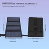 20 W Portable Solar Panel, Foldable USB Solar Panel Charger,