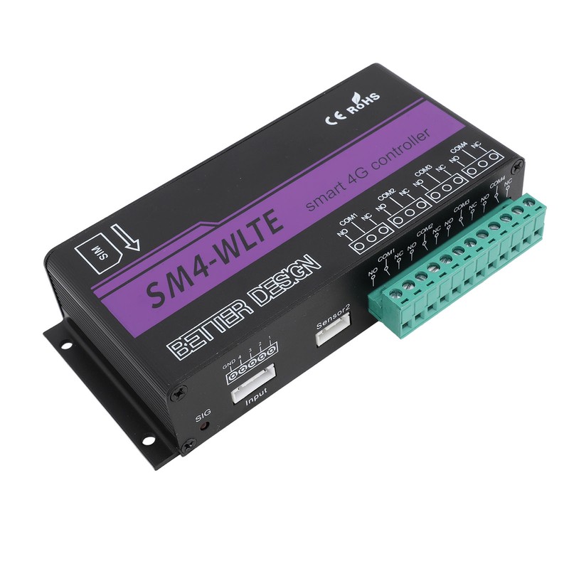 4 Channel 4G SMS Alarm Controller 4G Mobile Phone Access