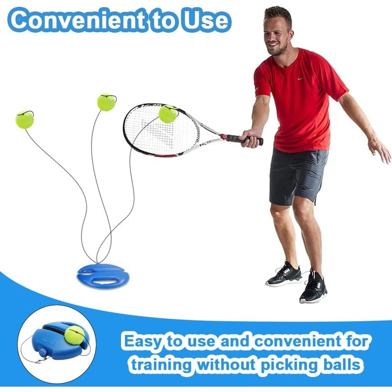 DAKLUNAR Tennis Trainer Tennis Trainer Set Trainer Baseboard Set with