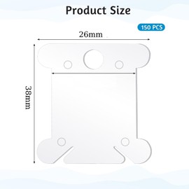 150 PCS Plastic Embroidery Bobbins - Durable Thread Organisers for Cross Stitch & Sewing | Lightweight Floss Storage for Crafters & Professionals