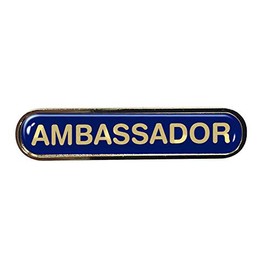 Capricornone Ambassador Gel Domed School Bar Badge (Blue)