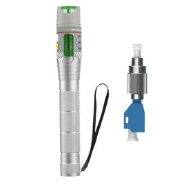 100KM Visual Fault Locator for Fiber Optic Cables, VFL Supports FC/ST/SC/LC Interfaces, Long-Range Fault Finder, Fiber Light Pen Tester, High-Precision OTDR Mapping Tool for FTTH, Telecom