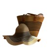 Women Sun Beach Hat & Bag Set 2 pc