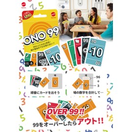 Mattel Game UNO HHL37 Oh No! Ninety-Nine Card Game, Party Game for 2-6 Players, Ages 7 and Up