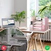 SUPEASY Mesh Desk Organizer with File Holder, 5-Tier Paper Letter