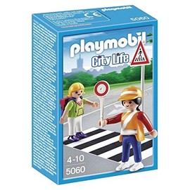 Playmobil - 5060 - City Life - Agent sécurité routiére et enfant