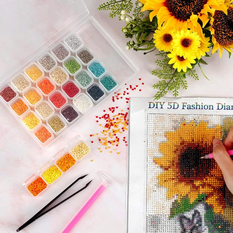 EKEZATA PP Transparent Small Storage Case, Accessory Case, Small Divided