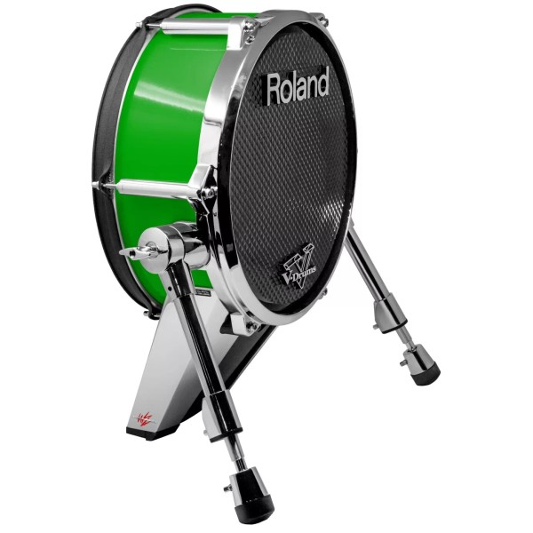 WraptorSkinz Wrap for Roland vDrum Shell KD140 Solids Collection Green