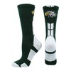 MadSportsStuff Eagles Logo Athletic Crew Socks (Dark Green/White, Medium)