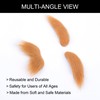 Koonfan Cosplay Orange Fake Mustache and Eyebrow Set for Adult