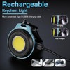 WORKPRO COB Keychain Work Light, Rechargeable Magnetic EDC Keychain Flashlight,