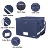 ENGPOW File Box with Lock, Fireproof Document Box with Pockets,