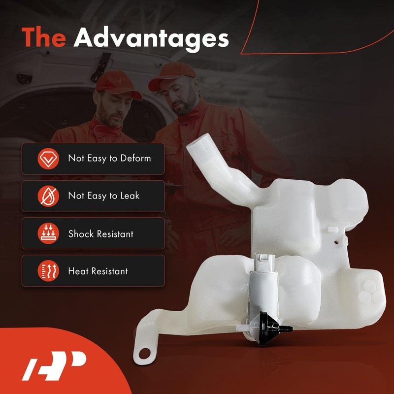 A-Premium Windshield Washer Reservoir Tank Assembly Compatible with Honda Insight