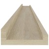 vidaXL Sonoma Oak Wall Shelves in 45.3"x3.5"x1.2" - 2 pcs