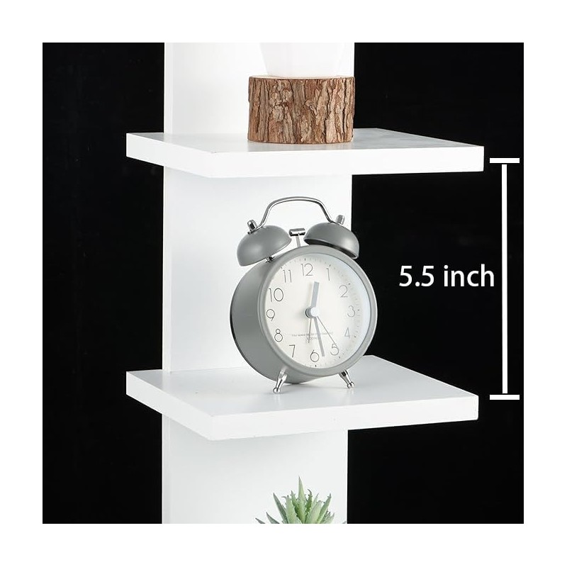 Hlimior 2 Pack 7 Tier Wall Shelf Unit - Lack