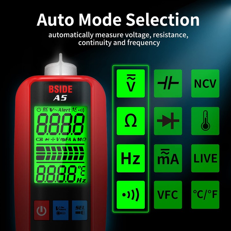 BSIDE A5 Smart Digital Multimeter Electric Tester Intelligent Meter Automatic